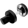 MICEL - 10968 - Mulinello con sblocco, con sistema antipanico, con viti e chiave a brugola, in acciaio inox, colore nero, 35 x 35 x 35 mm