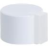 EVI Herrajes | Fermaporta nero adesivo | Ø28 x 20 mm | Acciaio inossidabile con gomma protettiva | per interni ed esterni| protezione per porta | 04019328BBL
