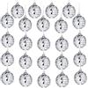 YeahBoom 24 Pezzi Palla da Discoteca,3cm Disco Mirror Ball,Specchio Decorativo Sfera,Sfere da Discoteca a Specchio,per Decorazione Dell'Albero di Natale,Decorazioni per Feste Scintillanti