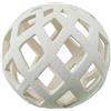 DRW Palla in ceramica traforata tono crema 10 x 10 x 10 cm
