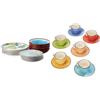 Tognana Jungle Servizio Piatti Per 6 Persone, Porcellana E Stoneware Decorato A Mano, Multicolore, 18 Pezzi & Art & Pepper, Set 6 Tazzine Caffè Con Piatto cc 90, 12 Pezzi, Stoneware, Multicolore