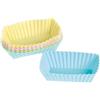 HABI Cake Design-Set di 8 stampi rettangolari in Silicone, 8 x 4 cm, Colore: Pastello