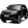Mondial Toys Auto Elettrica Macchina per Bambini 24V Range Rover Sport 2 Posti con Ampio Sedile in Pelle Ruote in Gomma Cintura di Sicurezza Telecomando Full Optional Nero