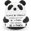 MLZTINGR Funny Positive Panda | Positive Crochet Animal Panda with Inspirational Map | Positive Gifts Emotional Support Handmade Wool Doll Panda Gifts