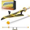 Hengrongshen Katana Demon Slayer Set da Costruzione, 100 cm Zenitsu Agatsuma Spada Demon Slayer con Fodero e Supporto, Cosplay Animation, Anime Fans da Collezione Idee Regalo per Bambini e Adulti (956 Pezzi)