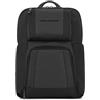 PIQUADRO, Computer and iPad© backpack with pockets for Air, NERO