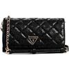 GUESS Tali Crossbody Flap Organizer, nero, taglia unica