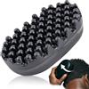 Blogiiup Pennello per capelli, spazzola per capelli ricci, spazzola per capelli in gomma, spazzola a tratto di torsione con tocco di spugna per capelli afro afro afro afro afro per capelli ricci intrecciati s