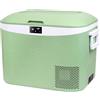 Megiu - Frigorifero portatile per auto, frigorifero da 12 V, frigorifero da 19 quarti (18 litri), compressore congelatore 12 V/24 V CC 110 ~ 240 V AC (verde)