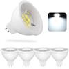 BVCL GU5.3 MR16 LED 7W, lampade dimmerabili, sostituisce lampade alogene da 50W, 650lm AC/DC 190-260V Senza sfarfallio, lampadine Spot LED MR16, 5er Pack (Color : Cool White 6500K)