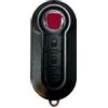 ES IEA ELETTRONICA Ricambio Chiave per Telecomando Compatibile per Fiat Grande Punto Evo Panda Bravo Stilo 500 L e Lancia Y Delta Musa abarth Guscio con Lama a 3 Tasti + LOGO + Portachiavi inclusi (Chiave Fiat Nuova)