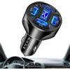 Generic Porta USB Per Caricabatteria Da Auto, Adattatore Per Caricabatteria Da Auto USB, Caricabatteria Per Accendisigari 4 In 1 | Caricabatteria Da Auto Super Veloce 3.1A Con 4 Porte USB Con Display Digitale