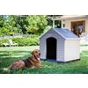 Generico Cuccia per Cani in resina per Esterno - Taglia Grande - Resistente e Impermeabile - Facile da Pulire - Ideale per Giardino e Cortile - 100x99x98h cm