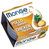 Generico Monge Fruits Cibo Umido Gatto Gatti Cat Al Gusto Pollo Con Ananas. 12 LATTINE DA 80g CADAUNO