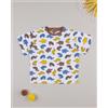 Prénatal T-shirt bimbo bianca animaletti
