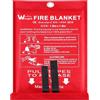 wucgea Coperte antincendio antinfortunistica in vetroresina - 1.6m x 1.8m Coperta Ignifugadi con Manici per sopravvivenza di emergenza, protezione ignifuga e isolamento termico per cucina camino casa