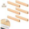 ACTIUSIS 6 maniglie per mobili in legno, maniglie per mobili in legno con viti, interasse fori 160 mm, per mobili, bagni, uffici e cucine
