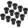 QUARKZMAN 50pz Occhielli in Gomma Diametro Montaggio 6mm ID 4mm H 10mm Guarnizioni Nere Protezione Passacavi in Gomma per Cavi Tubi