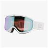 Salomon Sense Photo White Maschera Sci Snowboard da Donna, Ski Snowboard Progettata per lei , Ampio campo visivo , Cambiamento dinamico della colorazione
