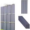 AlaskaPrint 30x Clip di Montaggio Clips di Fissaggio per Strisce di Protezione visiva PVC Strisce di Fissaggio Tappetini a Doppia Asta Grigio