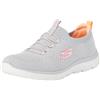 Skechers Summits Top Player, Scarpe da Ginnastica Donna, Gray Knit Pink Coral Trim, 41 EU