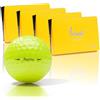 Trust Golf Aurora Palline da Golf 3 Strati, Rivestimento in Uretano Cristallino - Traiettoria Lunga e Dritta, Stabilità e Controllo, Qualità Tour, Gialle, 12 Palline