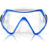 AOOSA Unisex Adult Anti-Fog Diving Mask, Diving Mask with Large Lenses, per Snorkeling, Diving, Apnea, Nuoto, Unisex, Blu Traslucido