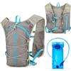 CESHMD Gilet da corsa per uomo e donna, con bolla di idratazione da 2 l, zaino da corsa riflettente, con supporto per cellulare, per corsa, ciclismo, sentieri, maratone