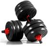 CCLIFE 2in1 Manubri Palestra Regolabili Set di Manubri Pesi Plestra Manubri Pesi Fitness 20 30 40kg-ZERRO