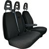 Cora manufacturing Coprisedili per furgoni tg. SP25 tess. cotone trapuntato antracite