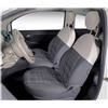 Cora manufacturing Coprisedili anteriori personalizzati Fiat 500 07 tess. misto cotone scozzese grigio/panna