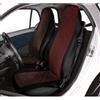 Cora manufacturing Coprisedili anteriori personalizzati Smart Fortwo tess. misto cotone rosso/nero