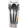 Sea to Summit Set Posate Camp Cutlery Charcoal ACUTLCH SEA TO SUMMIT