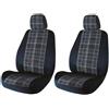 Cora manufacturing Coprisedili anteriori Fast&Smart tg. grande tess. misto cotone avio/navy