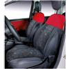 Cora manufacturing Serie completa coprisedili personalizzati Fiat Panda 12 5 posti post. intero tess. misto cotone quadri grigio/rosso