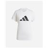 Adidas Essential Big Logo W - T-shirt Training - Donna - Bianco