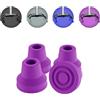 supregear 4pcs Quad Puntale per Stampelle, Antiscivolo Gomma Punta di Canna Presa Estrema Canna Sostituzione Piedino in Gomma per Diametro 16 mm Camminata Standard e Bastone in Piedi Accessorioi