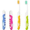KGDUYC 4 spazzolini da viaggio portatili da denti pieghevoli con setole morbide spazzolini pieghevoli per viaggi campeggio escursionismo