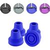 supregear 4pcs Quad Puntale per Stampelle, Antiscivolo Gomma Punta di Canna Presa Estrema Canna Sostituzione Piedino in Gomma per Diametro 16 mm Camminata Standard e Bastone in Piedi Accessorioi