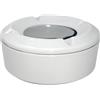 Efay Tabletop posacenere antivento melamina bianca Ø cm 10,4x4,5h