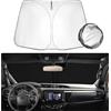 SHAOHAO compatibile con Toyota Hilux AN120 AN130 2016-2023 2024 Parasole pieghevole, protezione dai raggi UV e dal calore