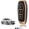 TOOMUME Cover Chiave TPU, Custodia Chiave Adatto per Ford Mondeo Fiesta Focus Kuga Ka Mustang Galaxy Explorer Fusion Edge Ecosport S-Max, Copri Chiavi Guscio Chiave Auto Telecomando - Smart Key