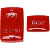 TUCKBOLD Copertura Del Pulsante OFF SPORT ECOPRO Per BMW Serie 1 F20 2 Pz | Colore Rosso Materiale Plastica Per BMW Serie 2 F22/F23 2014-2018 Per BMW Serie 4 F32/F33/F36 2014-2019