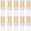 WULUN G9 lampadine LED, 5W 500LM, bianco caldo 3000K, equivalente a 50W lampadina alogena, non dimmerabile, senza sfarfallio, 、AC 230V per lampadari Home Lighting Decor 10-Pack