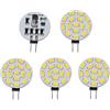 ShuoHui LED G4, 12 V, 24 V, dimmerabile, 3,5 W, 350 lumen, 15 SMD 5630 DC, 10 V-30 V, 5 pezzi, bianco caldo 3000 k..
