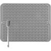 Bibykivn Tappetino scolapiatti in Silicone - 50 x 40 cm Grande Tappetino Antiscivolo scolapiatti, Senza BPA, Tappetino scolapiatti Arrotolabile