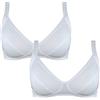 Cotonella 2 Pezzi Reggiseno CD053 Senza Ferretto- Coppa C TG 8 Bianco