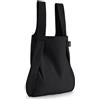 Notabag MORONI GOMMA Notabag zaino convertibile 2 in 1 | Resistente all'acqua, riutilizzabile, borsa-zaino pieghevole(Black)