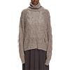 ESPRIT 093eo1i309 Maglione, Marrone Grigio, S Donna