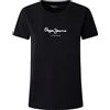 Pepe Jeans Wendy, T-Shirt Donna, Nero (Black),S